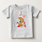 Kerstmis Santa Gingerbread Naam Letter J Meisje (Voorkant)