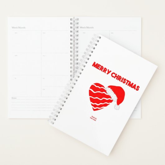 Kerstmis Santa Hart Kleine Planner (Display)