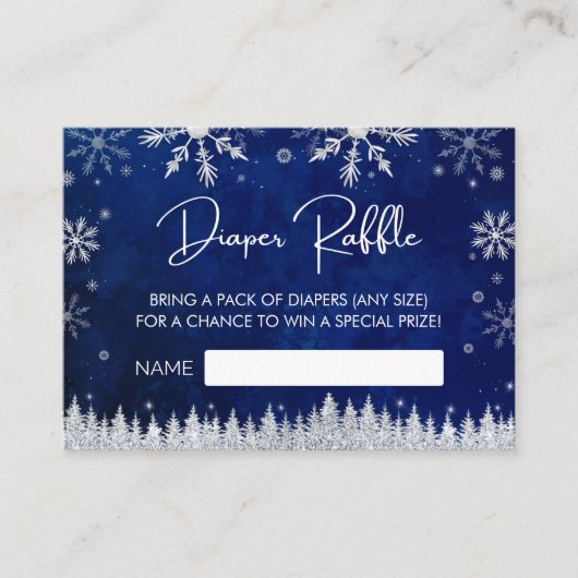 Kerstmis Santa Hat Baby shower Luier Raffle Informatiekaartje (Voorkant)