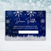 Kerstmis Santa Hat Baby shower Luier Raffle Informatiekaartje