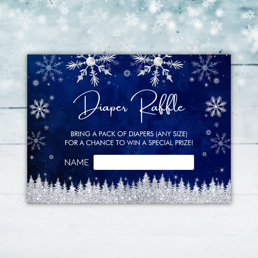 Kerstmis Santa Hat Baby shower Luier Raffle Informatiekaartje