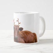 Kerstmis - Santa Hat en Antlers Grote Koffiekop (Voorkant rechts)