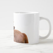 Kerstmis - Santa Hat en Antlers Grote Koffiekop (Rechts)