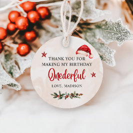 Kerstmis Santa Hat Verjaardagsfeest Bedankjes Labels