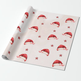 Kerstmis Santa Hat Verjaardagsfeest Cadeaupapier