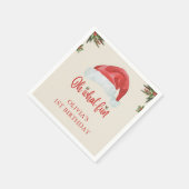 Kerstmis Santa Hat Verjaardagsfeestje Servetten (Hoek)