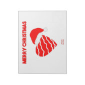 Kerstmis Santa Heart Notitieblok (27,9 cm x 21,6 c (Linkerzijde)