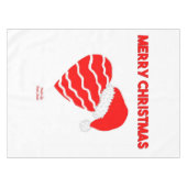 Kerstmis Santa Heart Tafelkleed (Voorkant (Horizontaal))