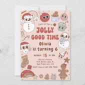 Kerstmis Santa Hippie Verjaardag Jolly goede tijd Kaart (Voorkant)