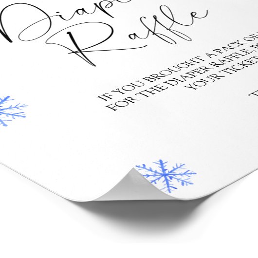 Kerstmis santa hoed - luier loterij poster (Hoek)