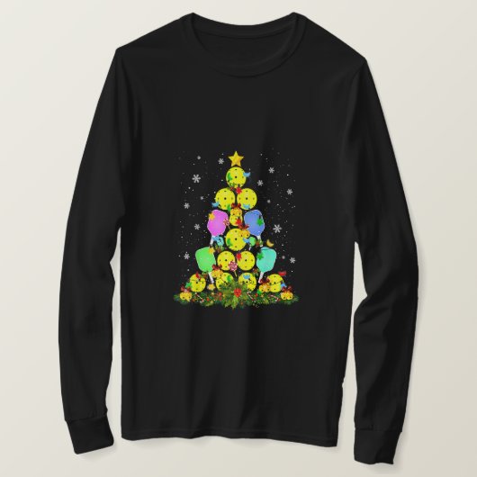 Kerstmis: Santa Pickleball X Mas L T-shirt (Design voorkant)