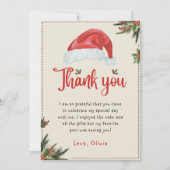 Kerstmis Santa Red Pet Verjaardag Dank u kaart (Voorkant)