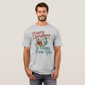 Kerstmis - SANTA & REINDEER - Kerstmis - Nieuwjaar T-shirt (Voorkant volledig)