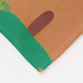 Kerstmis Santa rendieren komen naar de stad Fleece Deken (Hoek)