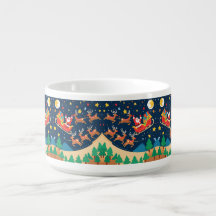 Kerstmis Santa rendieren komen naar de stad