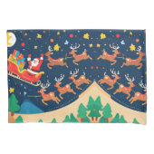 Kerstmis Santa rendieren komen naar de stad Kussensloop (Voorkant)