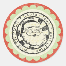 Kerstmis Santa retro stickers