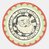 Kerstmis Santa retro stickers (Voorkant)