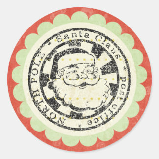 Kerstmis Santa retro stickers