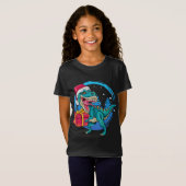 Kerstmis Santa Saurus Rex T-shirt (Voorkant volledig)