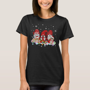 Kerstmis Santa Shih Tzu kabouters Hangende Kerstmi T-shirt