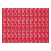 Kerstmis Santa Sleigh Rendier Feestelijke Winter Tafelkleed (Voorkant (Horizontaal))