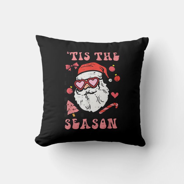 Kerstmis Santa Tis Het Seizoen Kussen (Voorkant)