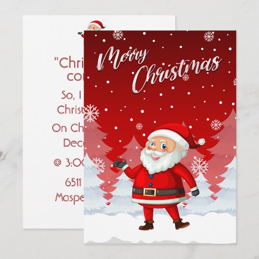 Kerstmis Santa Uitnodiging