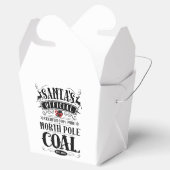 Kerstmis - Santa's Box of Coal Bedankdoosjes (Geopend)