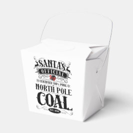 Kerstmis - Santa's Box of Coal Bedankdoosjes