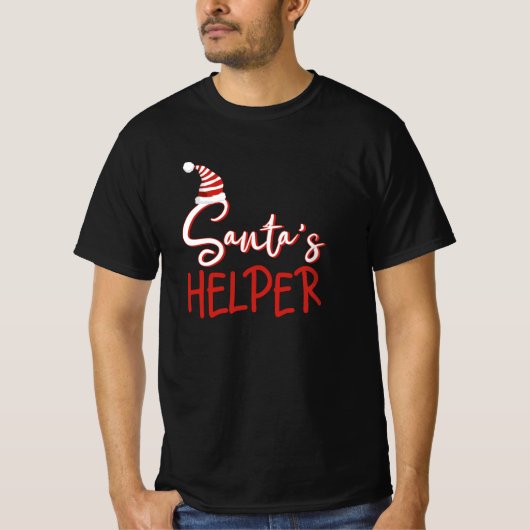 Kerstmis - Santas Helper T-shirt (Voorkant)