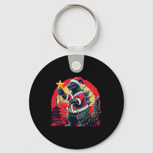 Kerstmis Santazilla Grappig Vakantie Monster Di Sleutelhanger