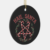 Kerstmis Satan Krampus Xmas Duivel Snoepjes  Keramisch Ornament (Rechts)