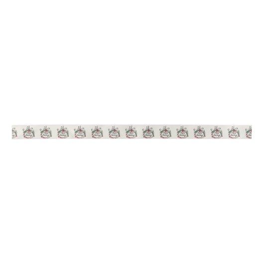 Kerstmis Satijnen Lint (Voorkant)