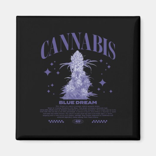 Kerstmis Sativa Hybride Stam Blue Dream Magneet (Voorkant)