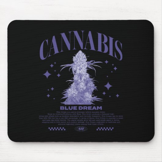 Kerstmis Sativa Hybride Stam Blue Dream Muismat (Voorkant)