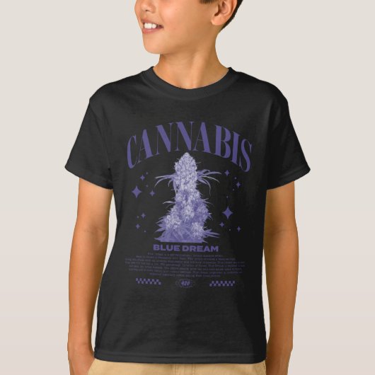 Kerstmis Sativa Hybride Stam Blue Dream T-shirt (Voorkant)