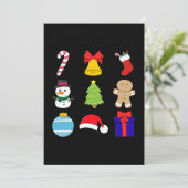 Kerstmis Save The Date (Staand voorkant)