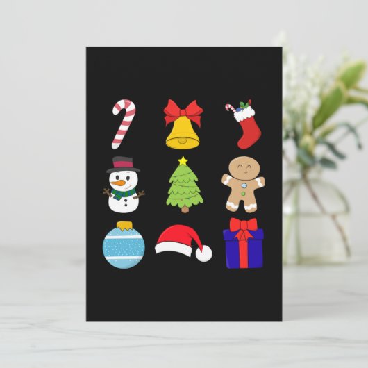 Kerstmis Save The Date (Staand voorkant)