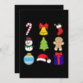 Kerstmis Save The Date (Voorkant / Achterkant)