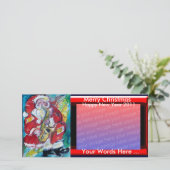 KERSTMIS & SAX, KERSTPARTY FEESTDAGENKAART (Staand voorkant)