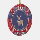 Kerstmis - Scandinavisch noords Keramisch Ornament (Rechts)