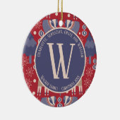 Kerstmis - Scandinavisch noords Keramisch Ornament (Rechts)