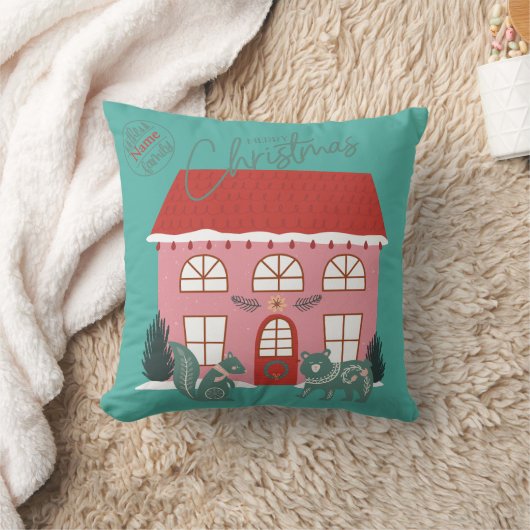 Kerstmis, Scandinavisch Ontwerp - Douanenaam Kussen (Deken)