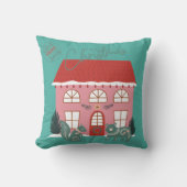 Kerstmis, Scandinavisch Ontwerp - Douanenaam Kussen (Voorkant)