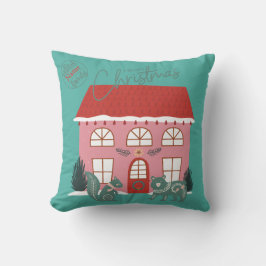 Kerstmis, Scandinavisch Ontwerp - Douanenaam Kussen