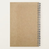 Kerstmis, Scandinavische Folk Blue en White Planner (Achterkant)
