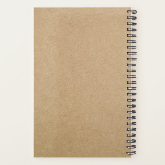 Kerstmis, Scandinavische Folk Blue en White Planner (Achterkant)