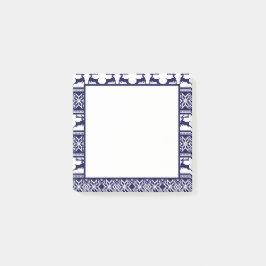 Kerstmis, Scandinavische Folk Blue en White Post-it® Notes