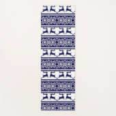 Kerstmis, Scandinavische Folk Blue en White Yogamat (Voorkant)